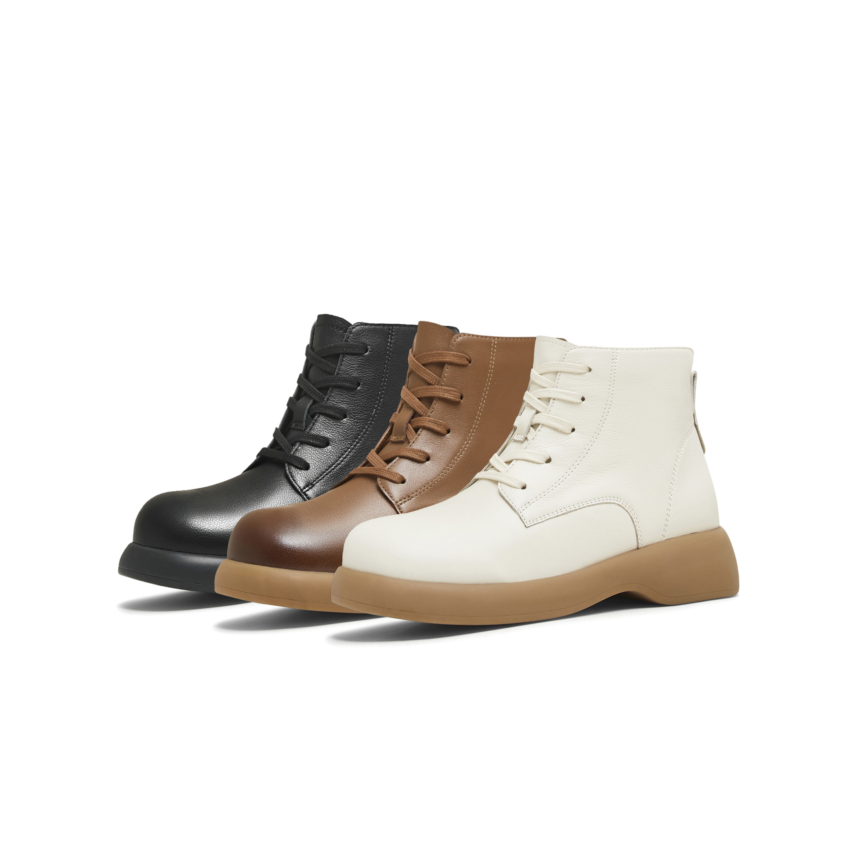 天美意复古厚底英伦马丁靴女鞋子休闲短靴皮靴时装靴2025冬季新款,淘宝优惠券,粉丝福利购,淘宝优惠卷