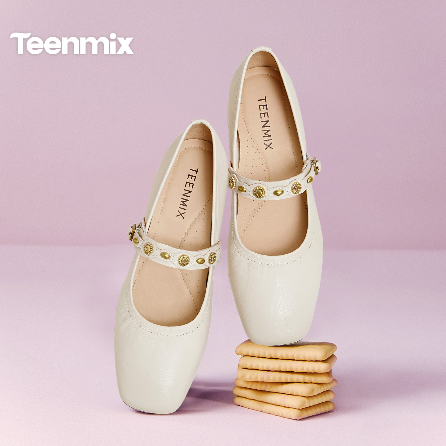 天美意粗跟复古玛丽珍皮鞋女高跟鞋浅口单鞋2026春季新款BM411AQ6,淘宝优惠券,粉丝福利购,淘宝优惠卷