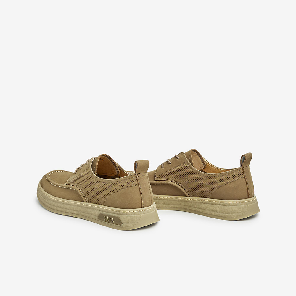 tata英伦风豆豆鞋男百搭一脚蹬皮鞋 他她Tata休闲皮鞋