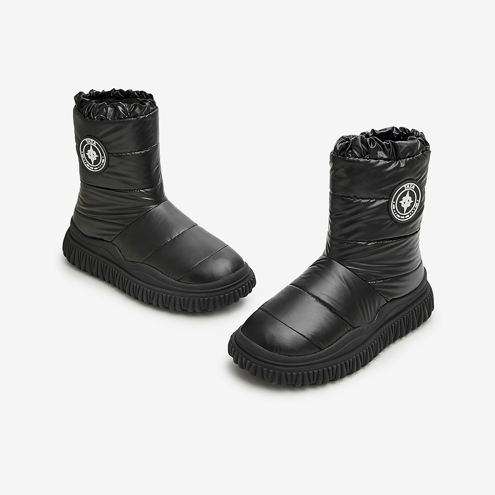 tata加厚防滑中筒女靴2022雪地靴 他她Tata时尚雪地靴