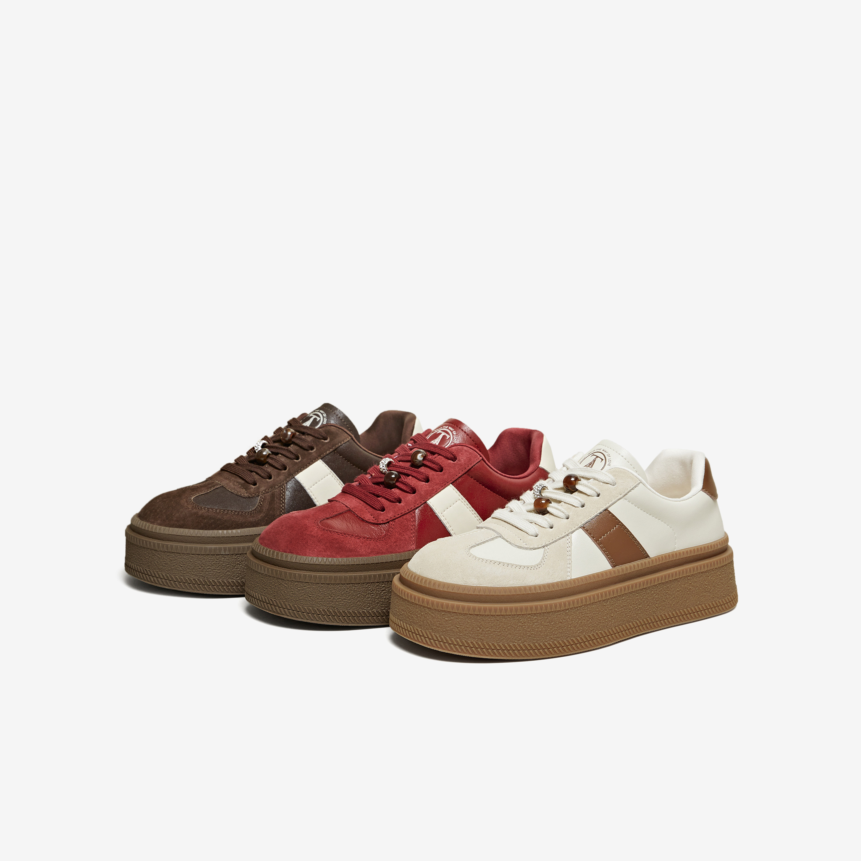 【付定金！k姐年货节】TATA他她女鞋德训鞋女百搭轻便休闲运动鞋,淘宝优惠券,粉丝福利购,淘宝优惠卷