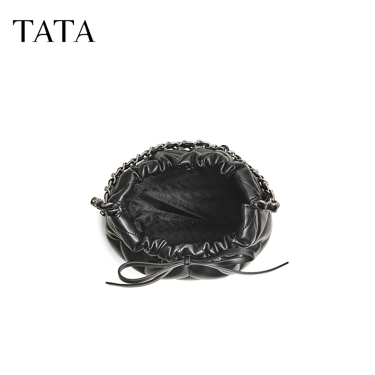 TATA他她菱格斜挎水桶包女包包小香风手拎包单肩包新款X3419AX5,淘宝优惠券,粉丝福利购,淘宝优惠卷