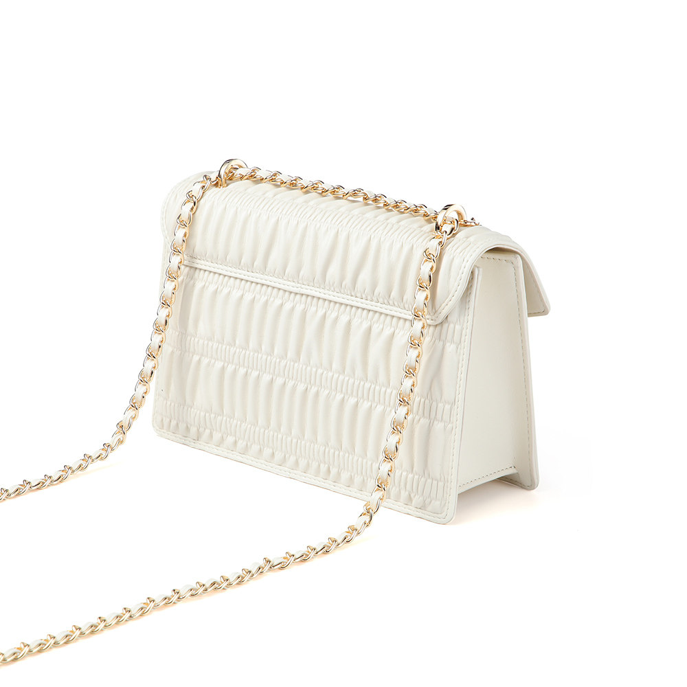 tata轻奢褶皱名媛风女斜挎单肩包包 他她Tata女士包袋