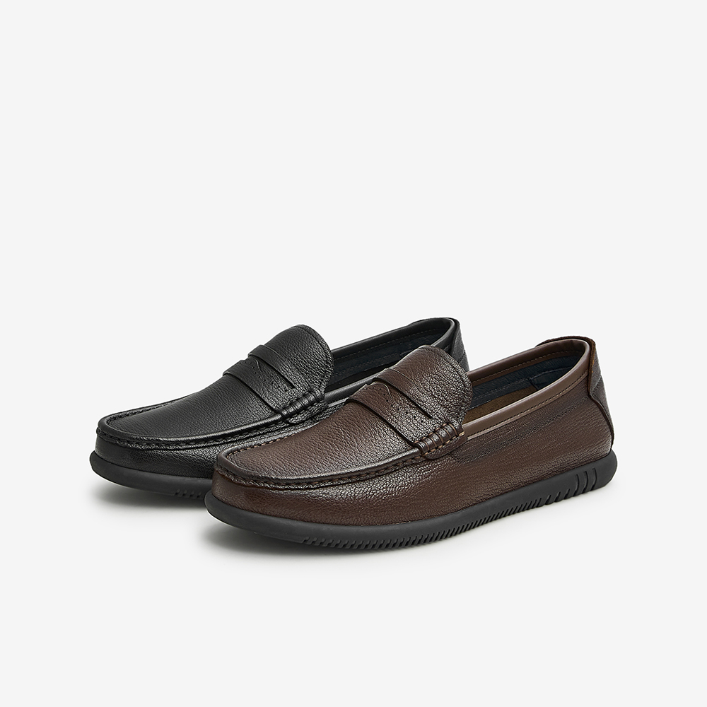 tata经典简约一脚蹬休闲豆豆鞋皮鞋 他她Tata休闲皮鞋