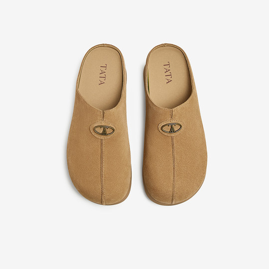 TATA his her retro thick-soled Birkenstock shoes women's shoes brown casual outer wear sandals spring new CXF01BH5