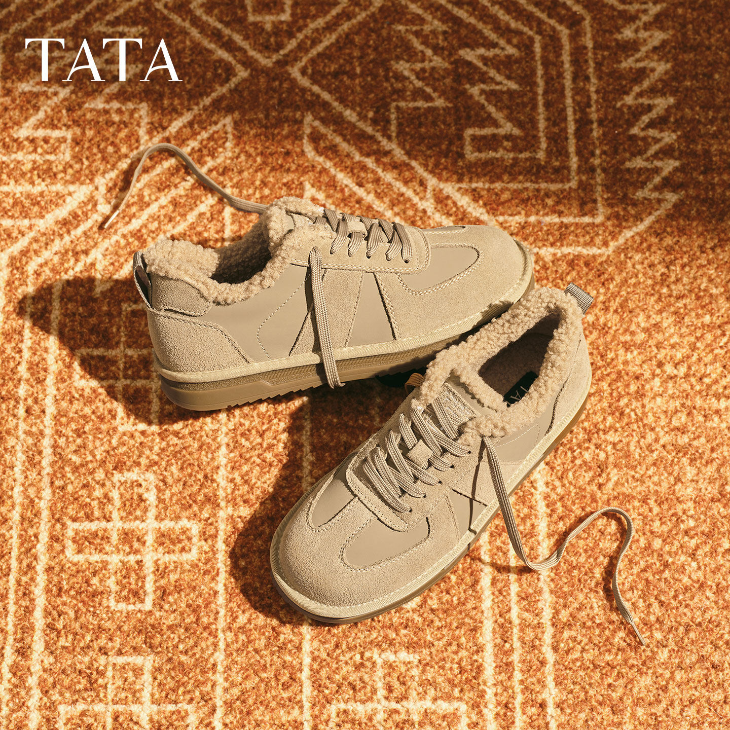 TATA他她棉鞋2025冬季运动鞋百搭休闲系带保暖加厚男鞋QHL01DM5,淘宝优惠券,粉丝福利购,淘宝优惠卷