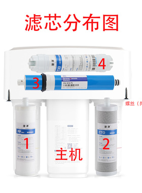 潜津适配沁园净水器滤芯KRT3800/3820/3890/2800活性炭反渗透ro膜