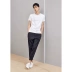 Gấp | MECITY quần áo nam đầu thu mới cotton trắng co giãn Phiên bản Hàn Quốc của áo thun cổ tròn tay ngắn - Áo phông ngắn áo cộc tay Áo phông ngắn