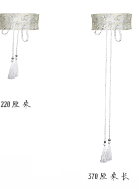 汉服腰带女小观音古风绣花