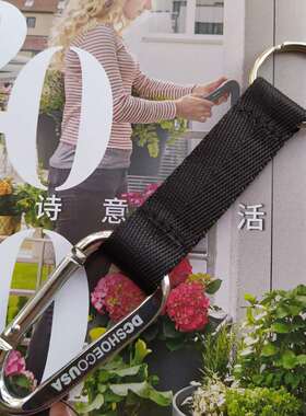 滑板帆布钥匙扣新款登上扣锁匙圈铝合金快挂钩扣 钻石