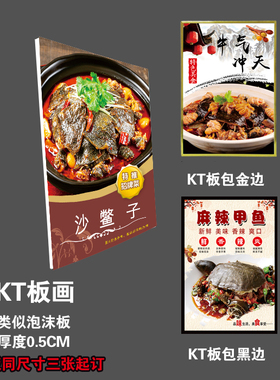 甲鱼沙鳖高清防水自粘贴画