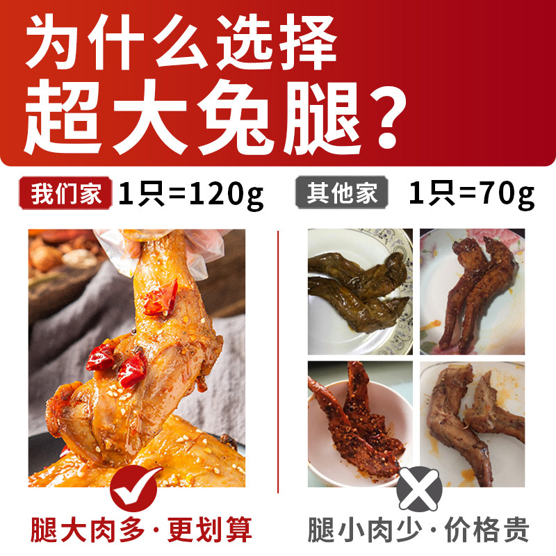 麻辣兔腿香辣兔肉四川美食小吃自贡特产兔头冷吃兔手撕兔美厨妈妈,淘宝优惠券,粉丝福利购,淘宝优惠卷