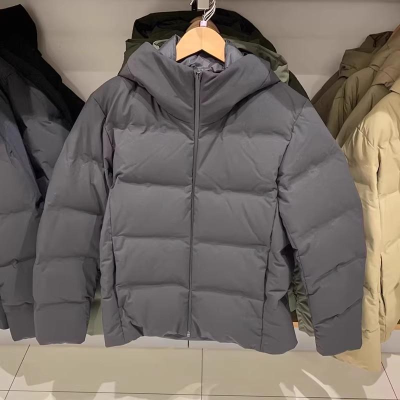 470077冬季新款男装女装防风防水无缝连帽羽绒服外套加厚保暖夹克 - 图3