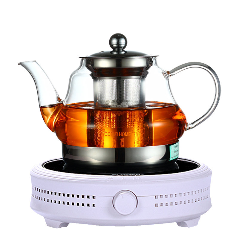 电磁炉玻璃烧水壶 耐高温玻璃煮茶壶 白茶小青柑家用煮茶器套装