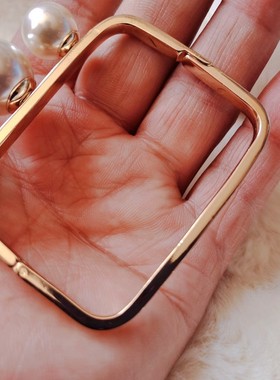 青岛外贸饰品手链日韩欧美风时尚潮流珍珠个性开口长方形黄铜手镯