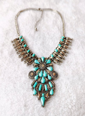 饰品欧美风复古百搭夸张短款项链