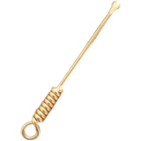 Латунная ухочистка для ушей, медный старомодный брелок для взрослых ручной работы