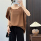Huiyige Summer Women's Short-Sleeved Shirt Flying Sleeve Shirt Korean Style Loose Casual Commuting Simulated Silk Top