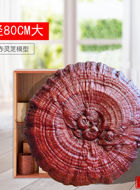 特大仿真模型厘米灵芝金边摆件