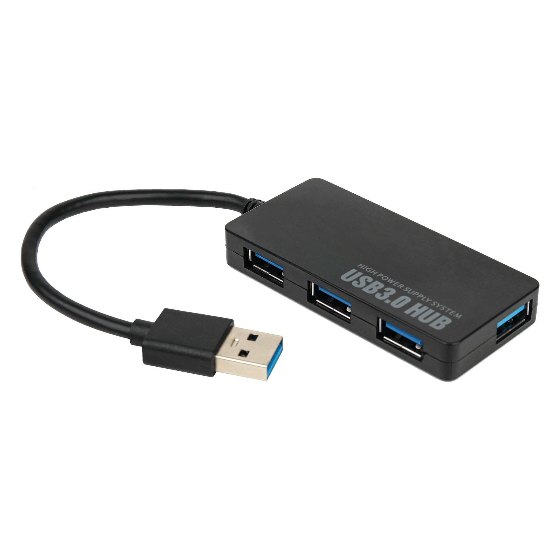 USB3.0HUB集线器高速4口3.0 HUB一拖四USB分线器3. 0拓展坞超薄款 - 图1