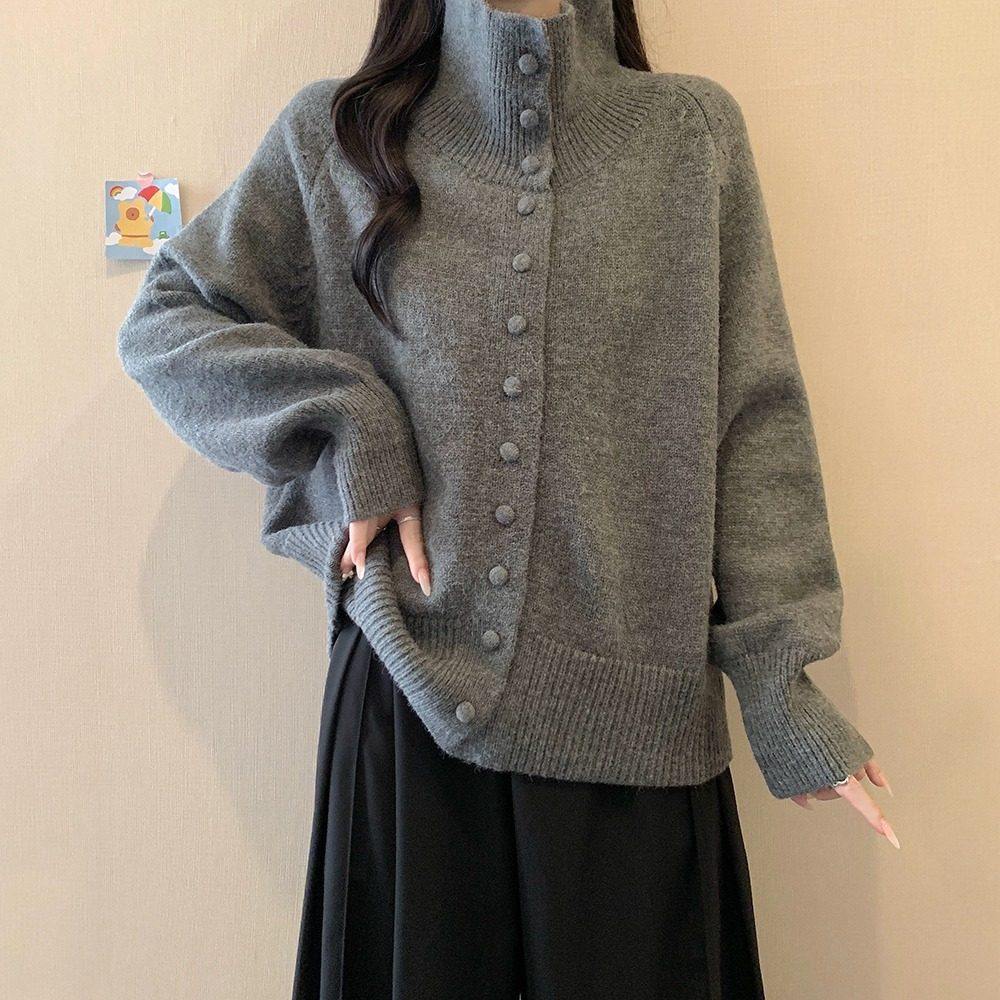 小吉家大码女装秋冬新款慵懒风高领针织衫加厚保暖宽松百搭毛衣女,淘宝优惠券,粉丝福利购,淘宝优惠卷