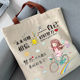 Cartoon canvas shoulder bag student casual tutoring bag