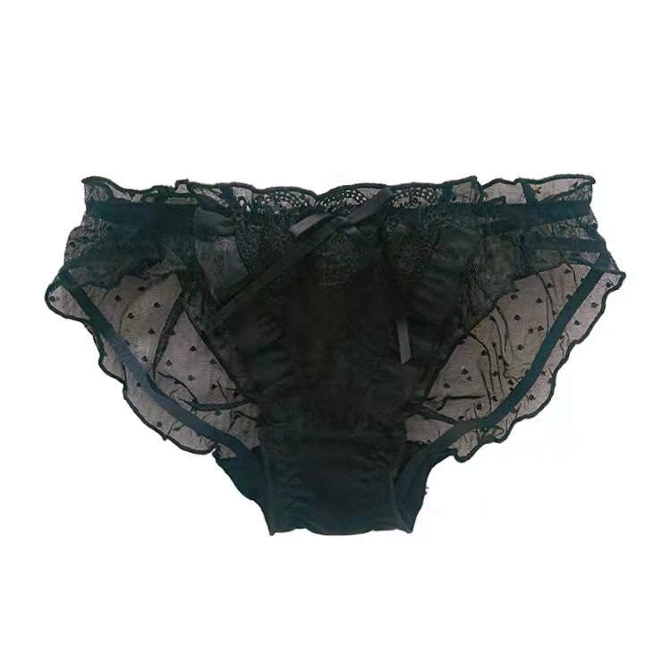 2023新款日系纯色波点轻薄透气刺绣网纱飞边奢华甜美性感女裤女士,淘宝优惠券,粉丝福利购,淘宝优惠卷