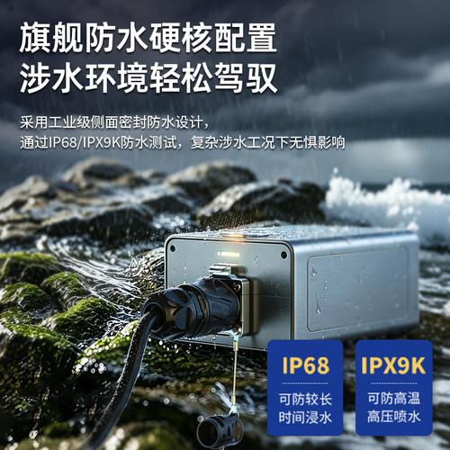 凌科BD24分体式航空插头插座IPX9K级防水电源连接器4μ镀金防止退 - 图0