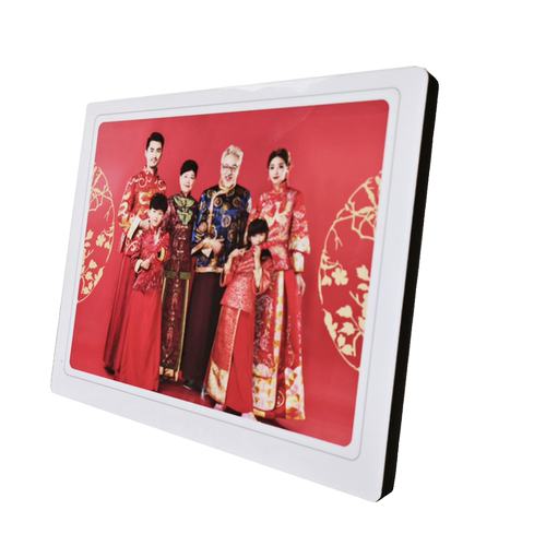 桌面摆台画照片全家福摆件窗台柜摆画水晶照片钢化照片防水防刮 - 图3