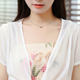 ສິ້ນ suspender ຍາວ, waistcoat ສັ້ນ, ພາກຮຽນ spring versatile ແລະ summer cardigan ບາງໆ