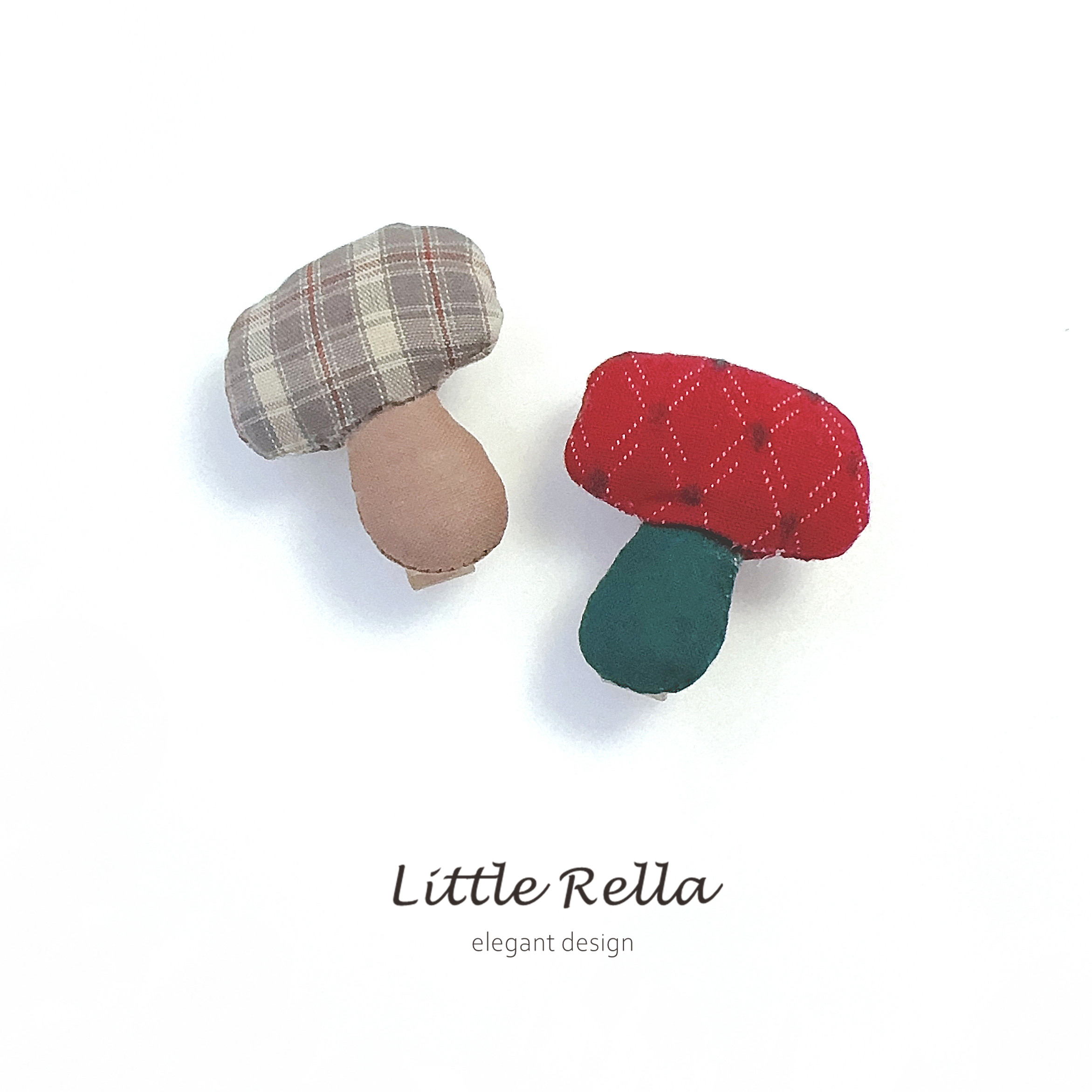 小蘑菇儿童全包发夹 客气童趣宝宝发饰 女宝头饰 - 图1