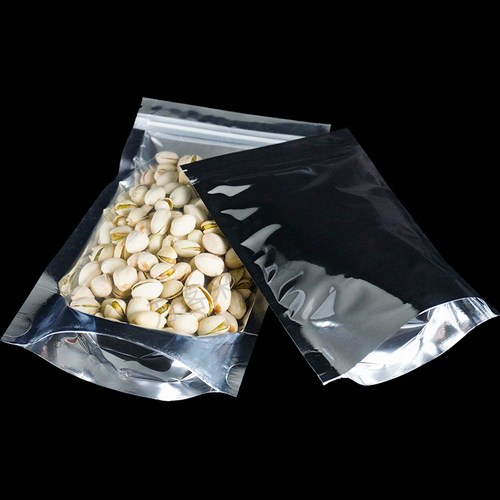 铝箔自封袋可自立半透明大号食品级封口保鲜茶叶阴阳密封袋包装袋 - 图1