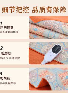 艾灸毯电加热艾绒床垫全身通用加热保暖艾草垫家用热敷熏蒸理疗毯