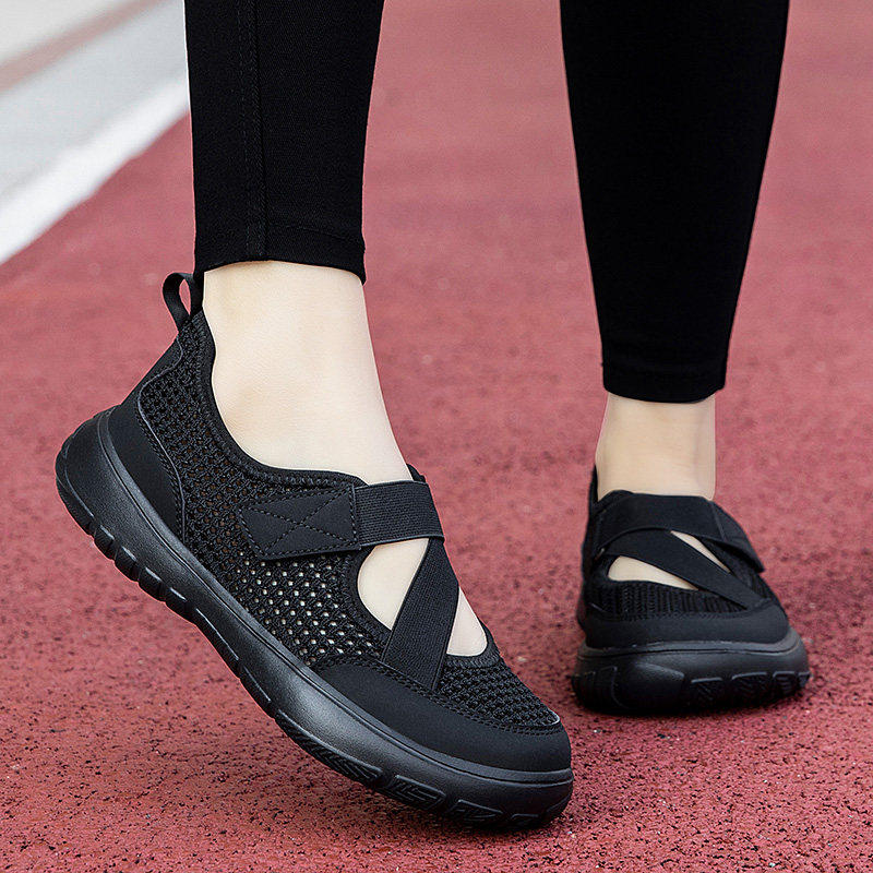 镂空老人健步鞋女夏季舒适软底妈妈鞋中老年运动休闲鞋老北京布鞋,淘宝优惠券,粉丝福利购,淘宝优惠卷