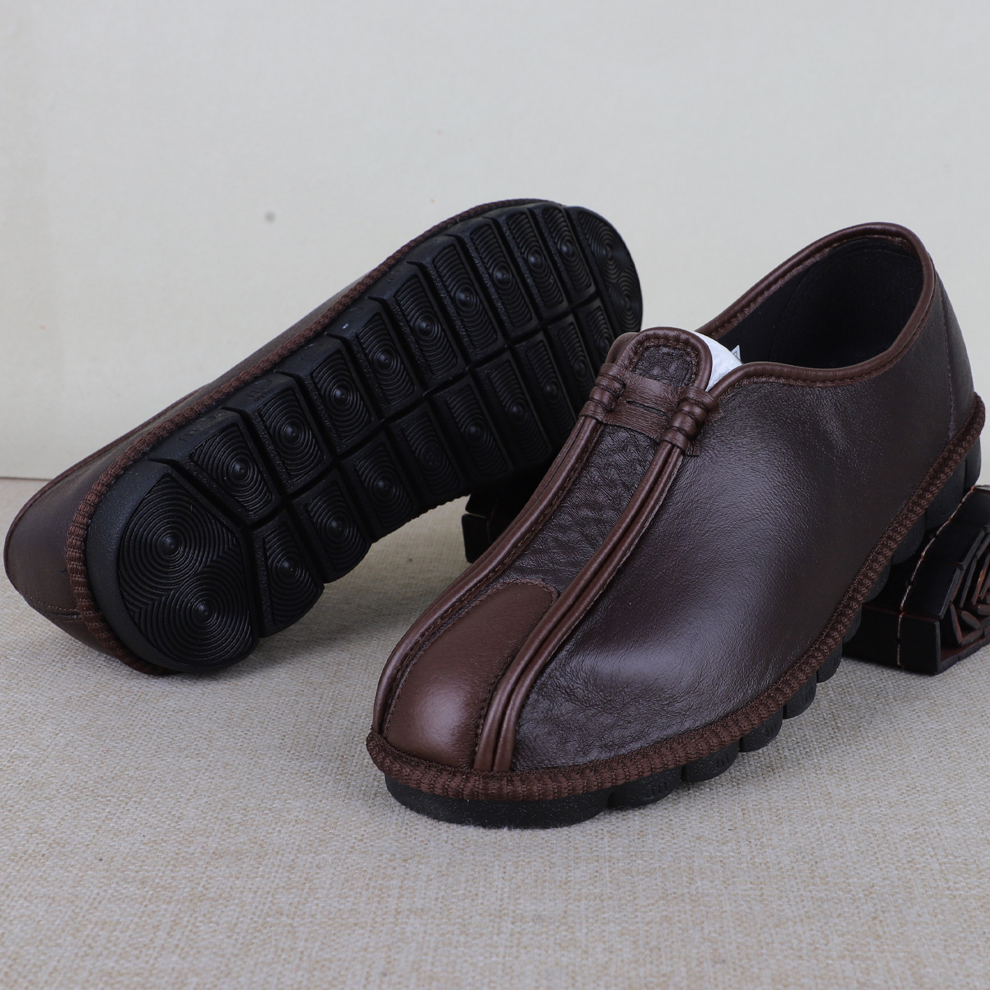 新中式休闲布鞋男士2026新款国潮风软面透气一脚蹬老北京爸爸鞋子,淘宝优惠券,粉丝福利购,淘宝优惠卷