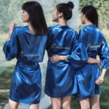 Банный халат для невесты, вечернее платье, свадебное платье, 5 цветов, для подружки невесты, подарок на день рождения