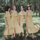 Свадебное платье, цвета шампанского, широкая цветовая палитра, для подружки невесты