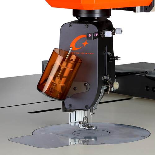 牌工业缝纫机360旋转头电脑花样机皮革箱包手袋汽车内饰 - 图1