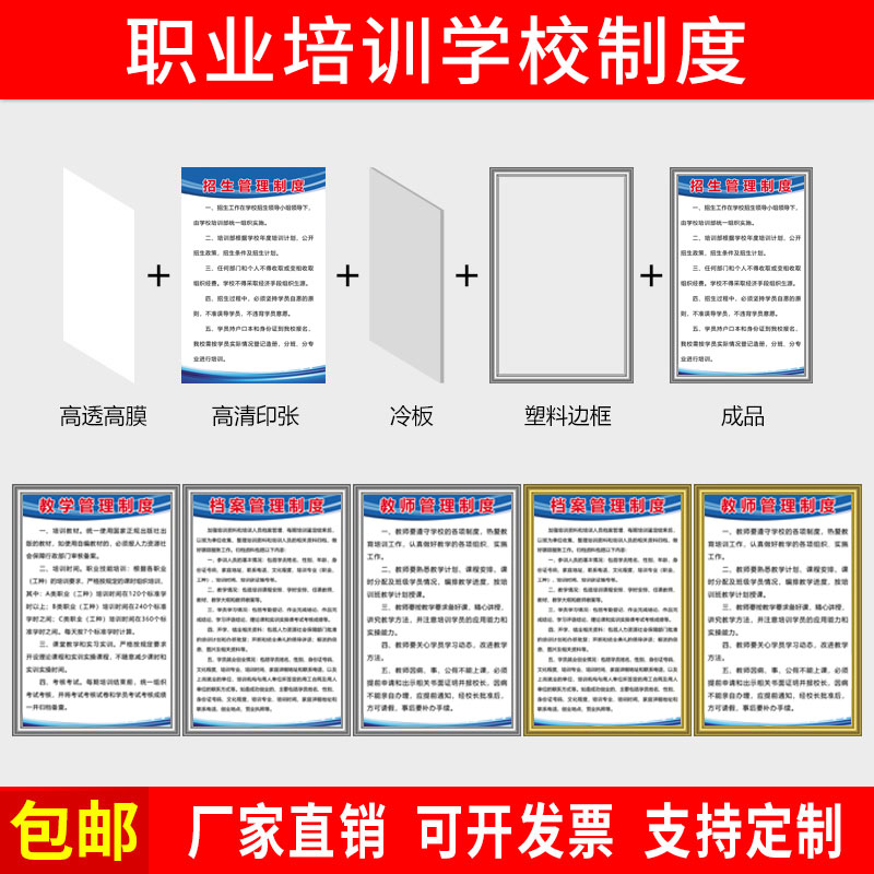 职业培训学校管理制度牌培训机构中心校长教师学员教务部工作职责-图3