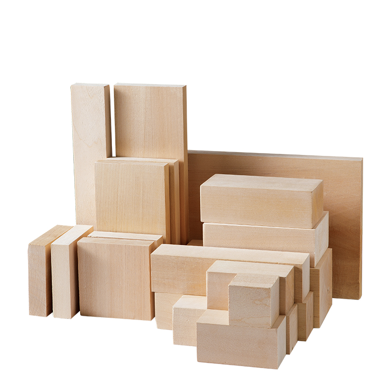 进口椴木雕刻木料纯手工DIY新手练手木雕木方原实木块板定制软木 - 图3