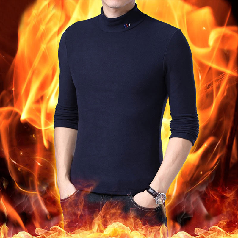 春秋季男士半高领t恤新款潮打底衫 鑫欧T恤