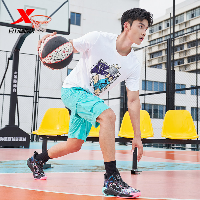 特步男鞋篮球鞋男2021年冬季运动鞋 特步篮球鞋