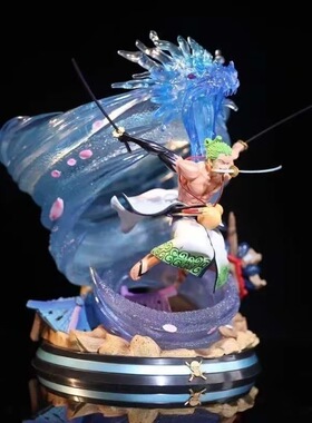 海贼王 GK 和之国 超大龙卷风索隆 雕像 场景 模型 摆件 盒装手办