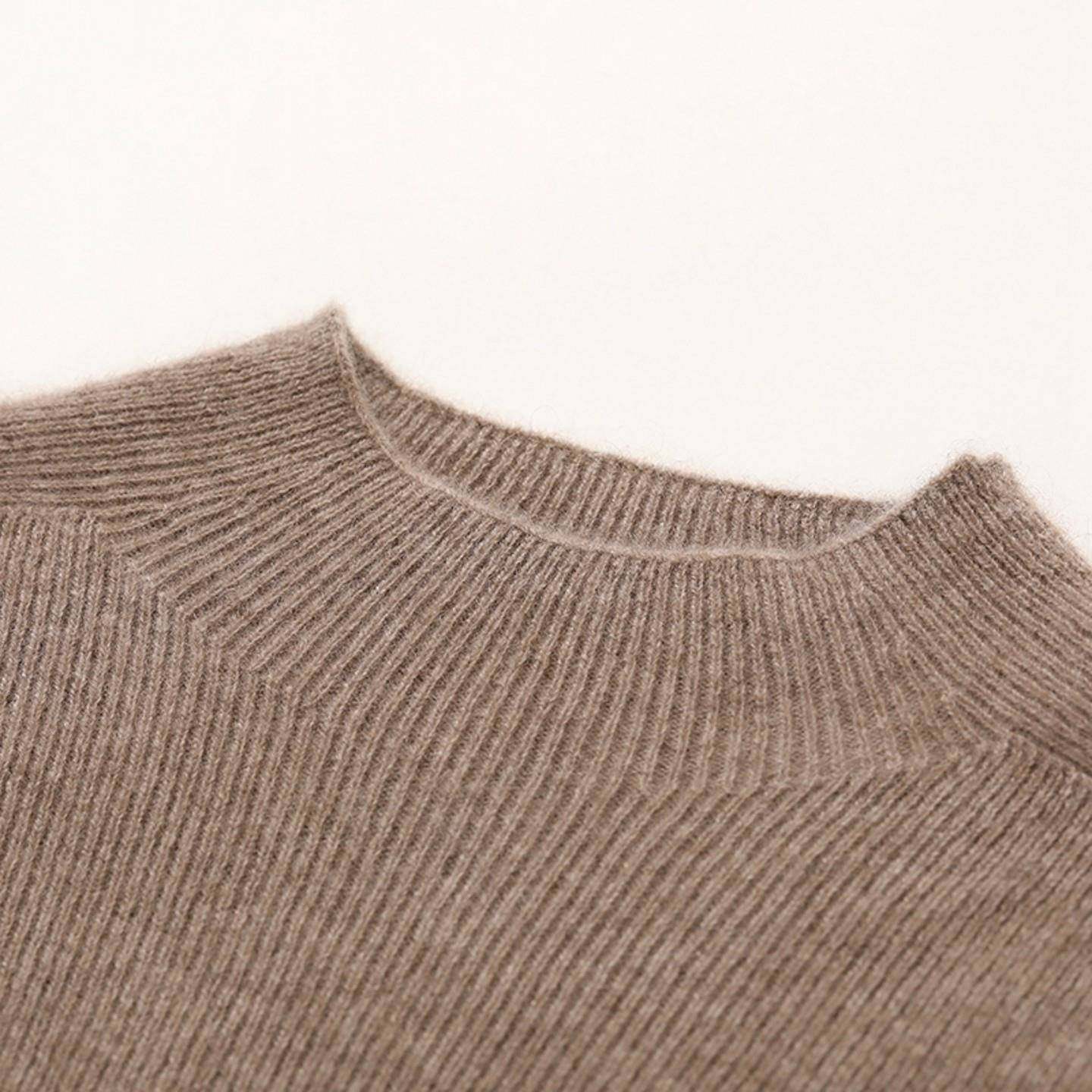 2025秋冬新款100%纯山羊绒衫女半高领修紧身抽条套头毛衣打底针织,淘宝优惠券,粉丝福利购,淘宝优惠卷