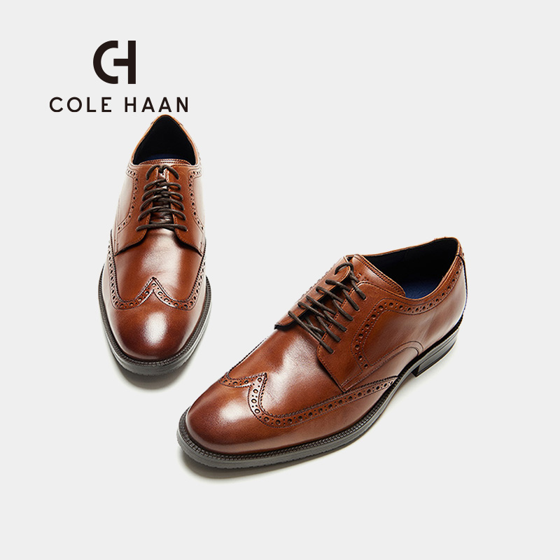 Cole Haan/歌涵 男鞋牛津鞋 春季新款布洛克德比鞋皮鞋男C34598 - 图3