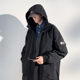 Large size hooded jacket men's spring and autumn workwear