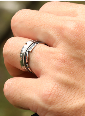 ampjapan羽毛戒指日本制焊接