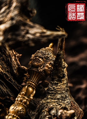 铁拳匠造青铜茶刀中国风茶桌