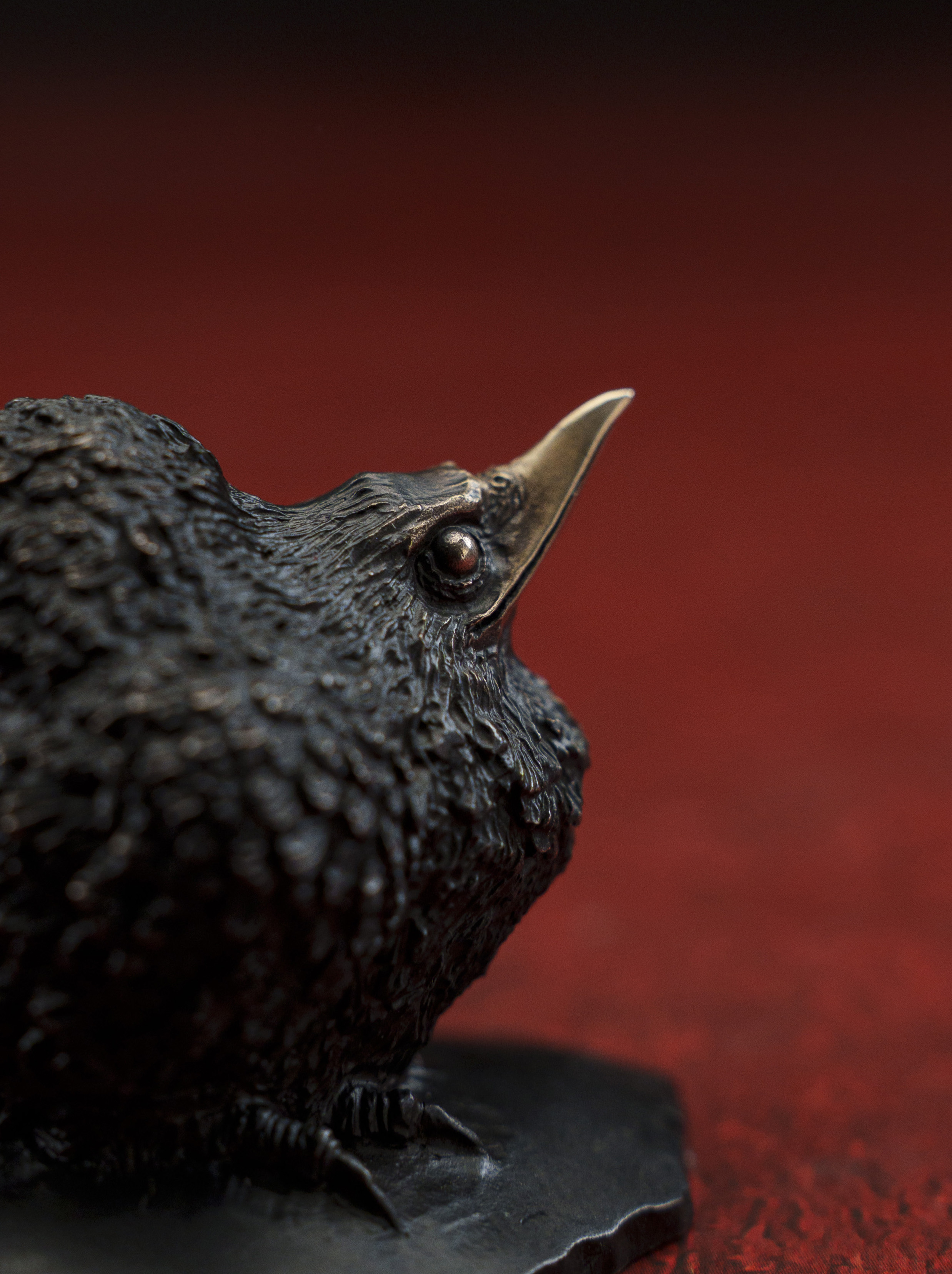 秋坞居 铁拳匠造联名出品 呆鸟青铜手把件 《敦敦鸟》 手把件茶宠,淘宝优惠券,粉丝福利购,淘宝优惠卷