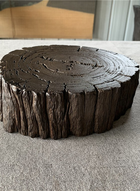 阴沉木玻璃底座工艺品
